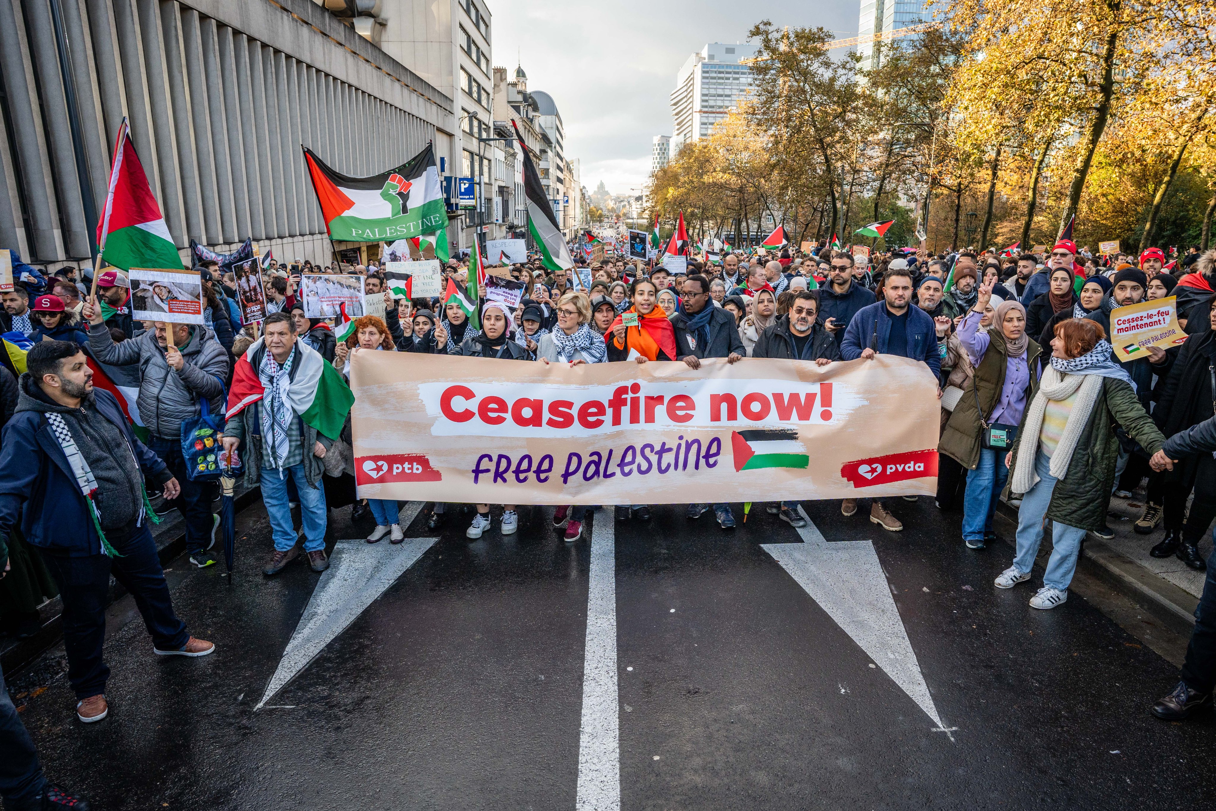 De PVDA dient een resolutie in voor een staakt-het-vuren in Gaza in het Brussels parlement